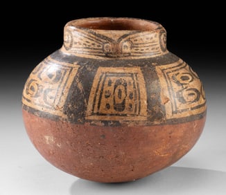 Cocle Polychrome Jar Zoomorphic Face, ex-Tillou