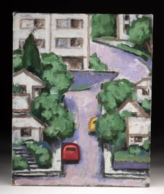 Lockwood Dennis Painting "Ruffner St, Magnolia" (2008)