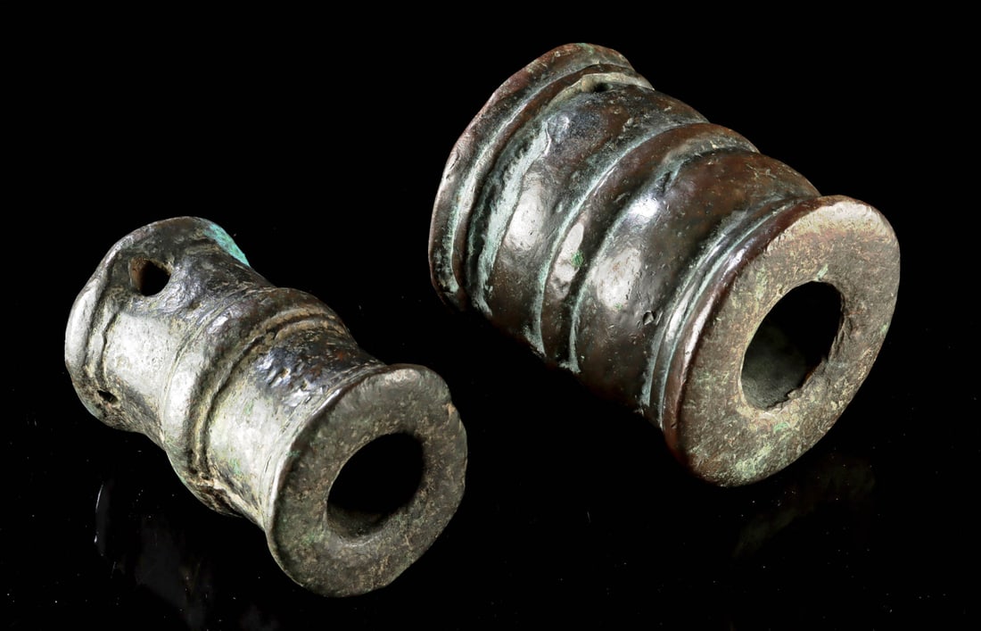 Two 18th C. Spanish Colonial Bronze Signal Hand Cannons (1 of 2)