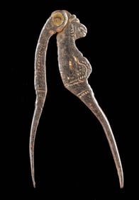 Balinese Steel & Brass Betel Nut Cracker - Parrot Form