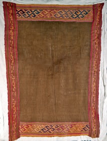 Vibrant Chancay Polychrome Textile Panel