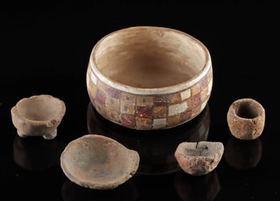 5 Miniature Casas Grandes Pottery Vessels