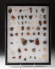 56 Archaic / Woodlands Stone Arrowheads