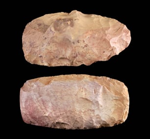 2 Native American Archaic Woodland Chert Blade Tools