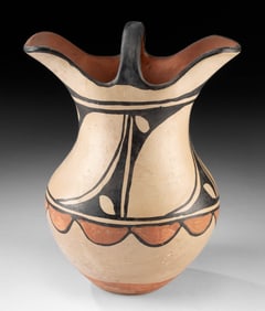 Tall Santo Domingo Pueblo Pitcher