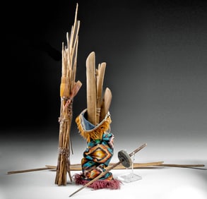 Navajo Wooden Weaving Loom Tools, 15+ pieces