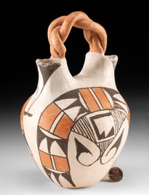 Native American Acoma Pottery Wedding Vase