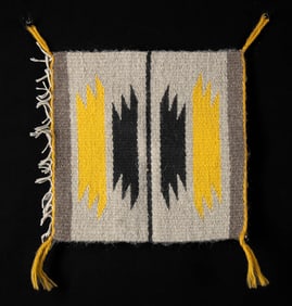 1950s Navajo Wool Textile Sampler (for Rug)