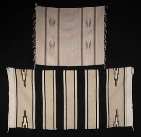 1950s Southwestern Chimayo Woven Wool Rugs