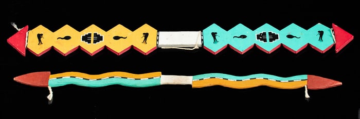 Hopi Pueblo Wood Lightning Sticks (Dance Wands)