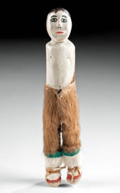 1940s Alaskan Doll Caribou Antler & Animal Fur