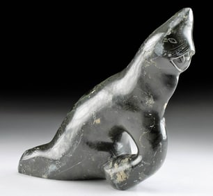 1950s Inuit Soapstone Sculpture, Transformation Scene