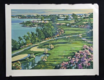 Howard Behrens "18th Fairway at Castle Harbor" (1991)