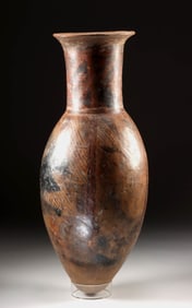 Massive Narino Pottery Bullet Amphora w/ Resist Motifs