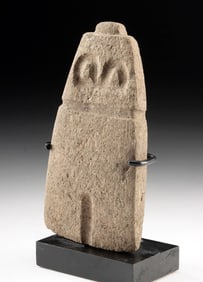 Valdivian Abstract Stone Owl Idol - Early Ecuadorian