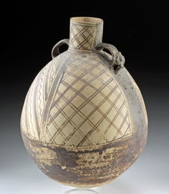 Chancay Bichrome Jar w/ Lizard Handle, Ex-Kemper