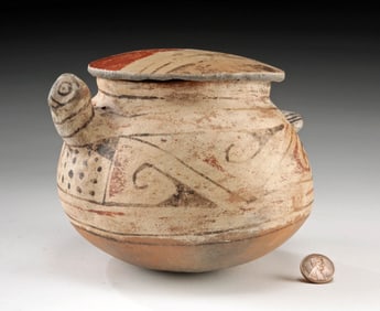 Casas Grandes Seed Jar Avian Form + Jar Fragment