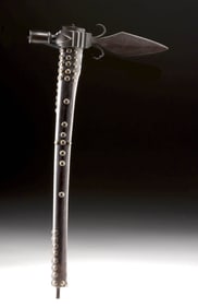 Rare 19th C. Native American Spontoon Pipe Tomahawk