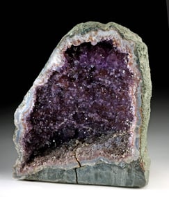 Natural Amethyst Crystal Cave Geode Display Piece