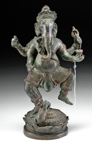 Thai Brass Dancing Ganesh (Remover of Obstacles)