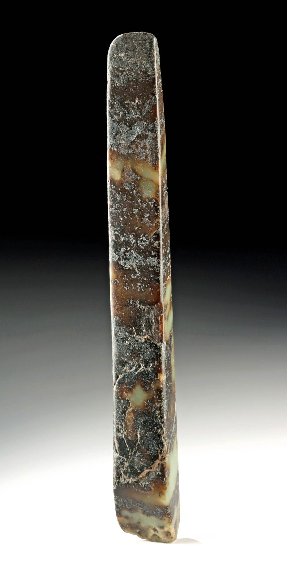 Neolithic Chinese Jade Adze - Dark Mottled Nephrite (1 of 2)