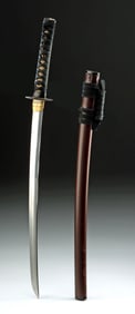 17th C. Japanese Edo Wakizashi Mumei & Saya