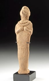 Syro-Hittite Pottery Standing Idol Figure - Astarte