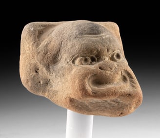 Greco-Roman Pottery Mask - Satyr Theatrical Head