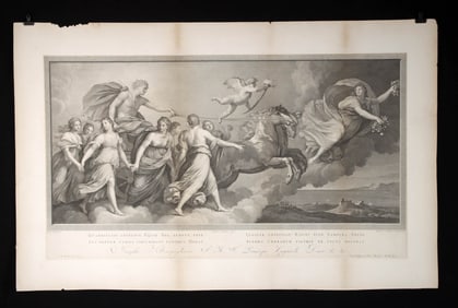 18th c. Italian Engraving after Reni - Apollo & Aurora