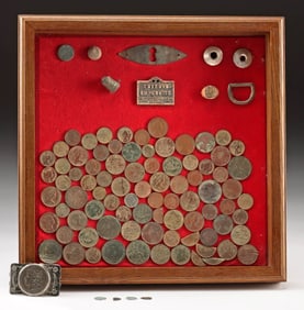 Metal Detecting Coin Finds & Bell Trading Post Buckle