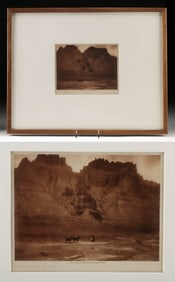 Edward Curtis Photo - "In the Shadow of the Cliff" 1905