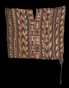 Nazca Woven Camelid Tunic - Geometric & Human Motifs