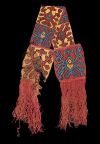 Nazca Ceremonial Textile Band w/ Fringe