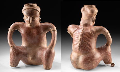 Colima Hunchback Male Figure, Shamanic Symbolism