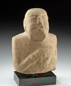 Ancient Near East Limestone Temple Offering Levantine
