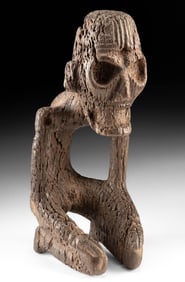 Taino Wood Zemi Figure - Cohoba Trance Vision