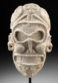 Large Taino Stone Zemi Head - Boca Chica, Hispaniola