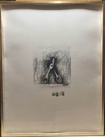 Jim Dine - Lithograph from "Ten Winter Tools" (1973)