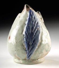 Korean Joseon Porcelain Water Dropper Peach of Immortality Form