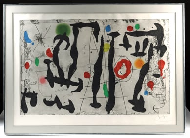 Joan Miro "Trace sur la Paroi IV" (1967)