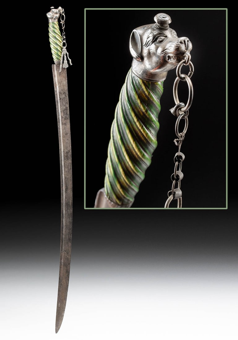 Revolutionary War Officer’s Sword Green Ivory Grip, Attributed to John Bailey (1 of 5)