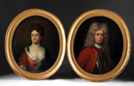 18th C. British Portraits ( possibly Godfrey Kneller)