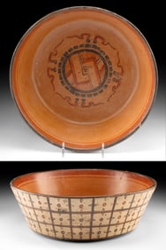 Maya Ulua Valley Bowl w/ Geometric Textile Design