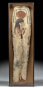 Egyptian Sarcophagus Panel Depicting Nut, Goddess of the Sky