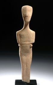 Early Cycladic Marble Idol Spedos Type, ex-Sotheby's