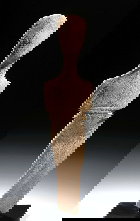 Early Cycladic Marble Idol Spedos Type, ex-Sotheby's