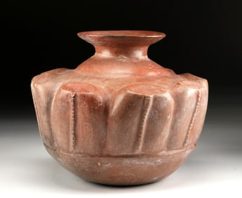 Large Colima Olla w/ Cactus Paddles, ex-Bonhams