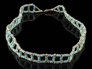 Ancient Egyptian Faience Beaded Necklace