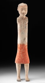 Chinese Han Dynasty Mingqi Tomb Attendant Figure