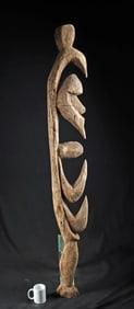Large PNG Sepik Carved Yipwon Hook - Warfare Spirit